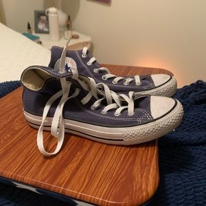 High top navy blue converse